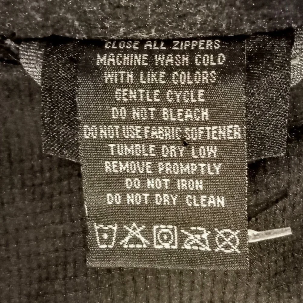 CB Grey Black Fleece Lined Zip Front Hooded Jacket